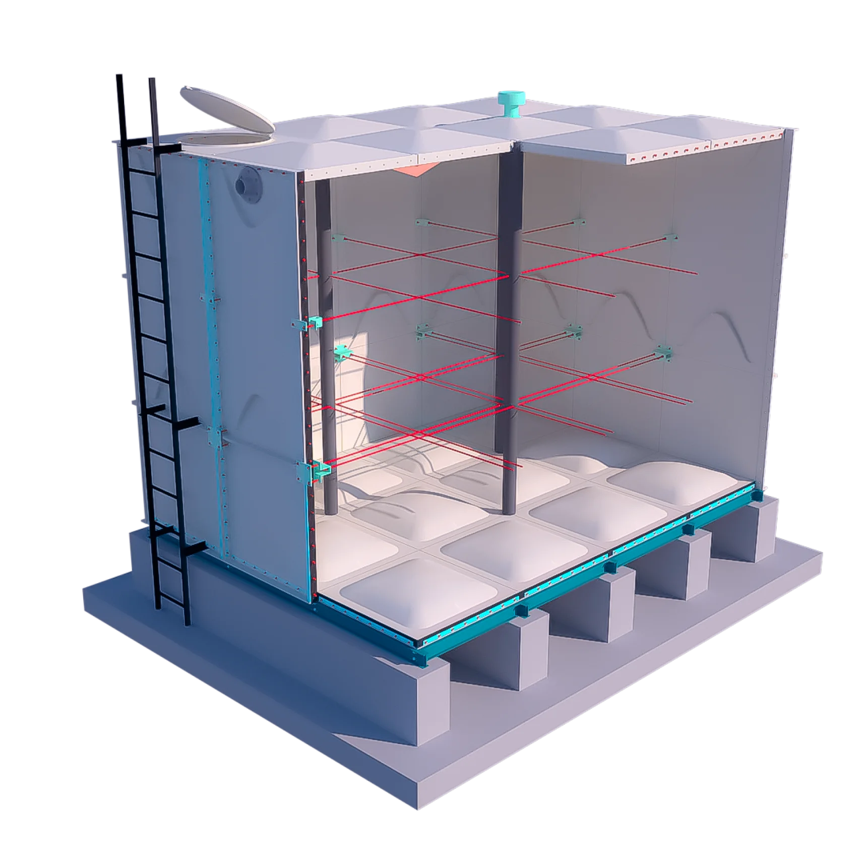 GRP panel water tank UAE